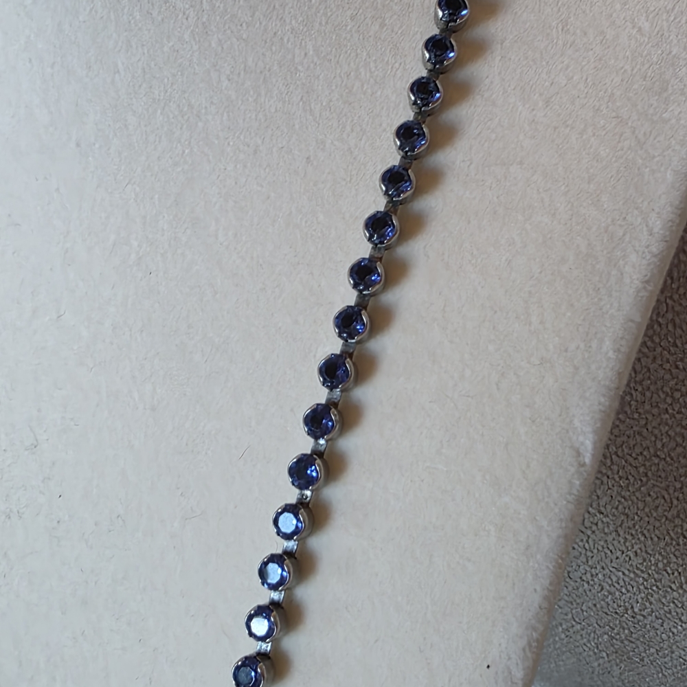 Sorrelli Sapphire + Aqua Crystal Statement Necklace - Picture 4 of 5